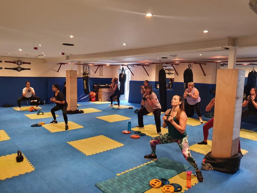 Results Gym members training together