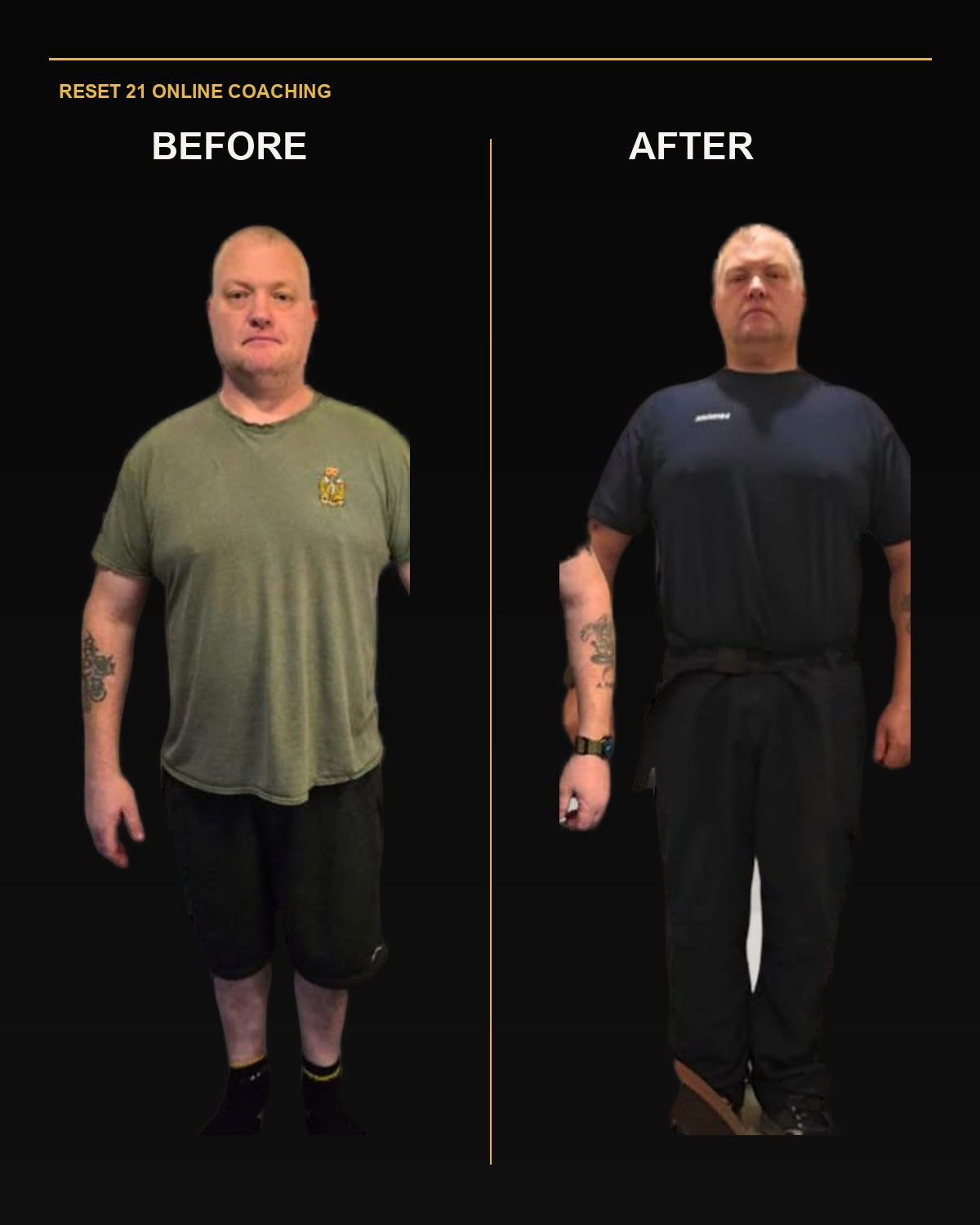 Finished Reset 21 before-and-after progress artwork